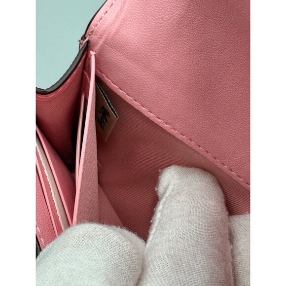 Coach CH809 Flower Pink Wyn Soft Slim Full Size Wallet NWT - Picture 12 of 12